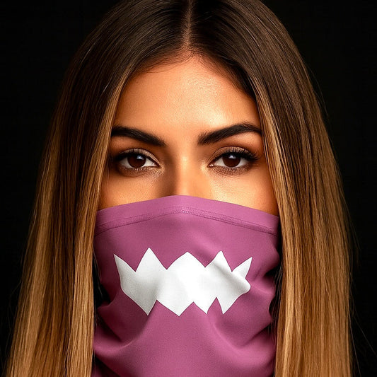 Pink Skeme Face Mask