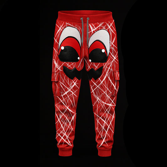 RED SKEME SWEATPANTS